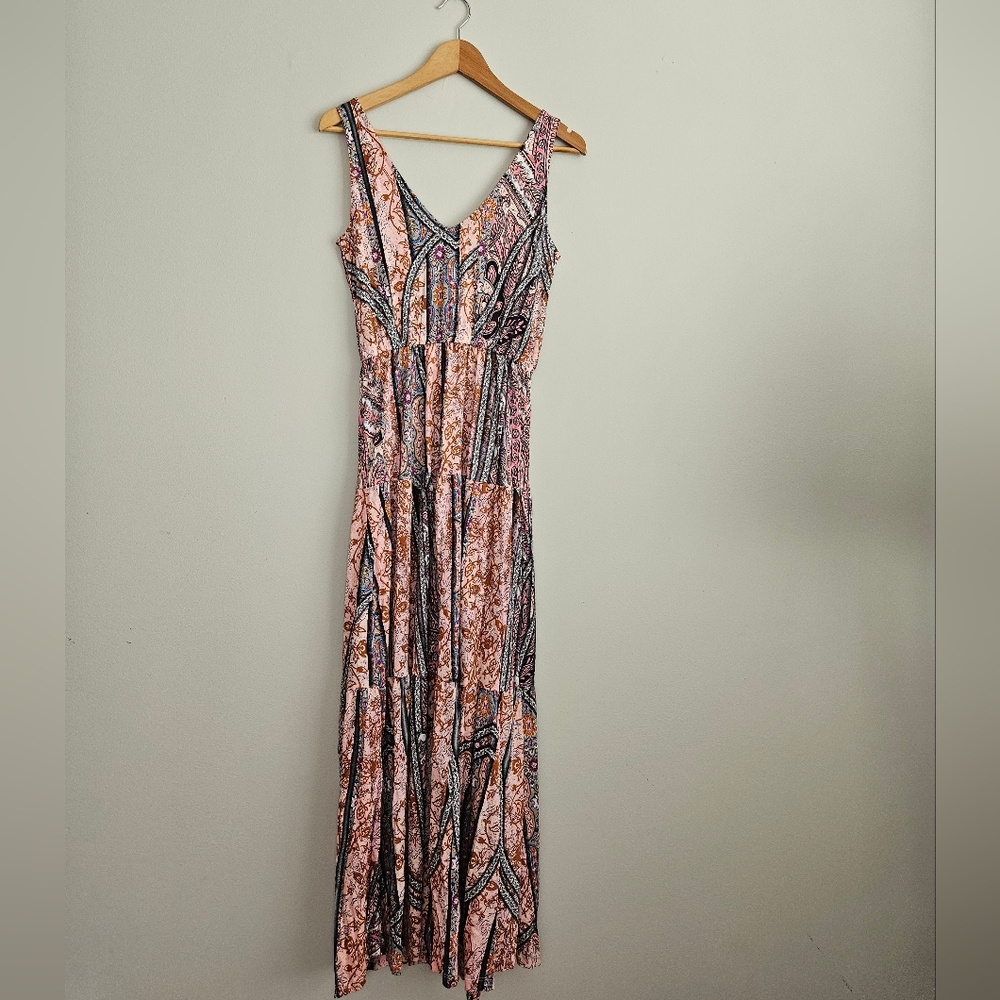 NWT Lascana Dress Maxi Buffalo London‎ Floral Stretchy Sleevless Size 4 - Picture 7 of 8